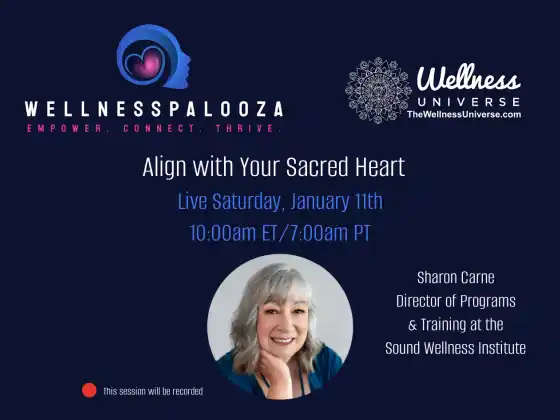 Wellnesspalooza 2025 ปรับความคิดของคุณให้สอดคล้องกับหัวใจศักดิ์สิทธิ์ของคุณกับชารอน คาร์เน