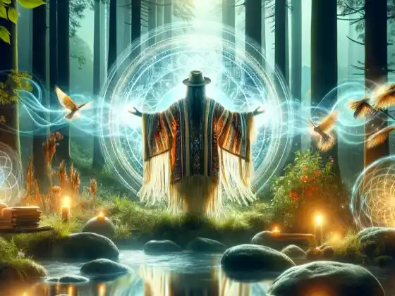 神圣满月能量净化和精神冥想